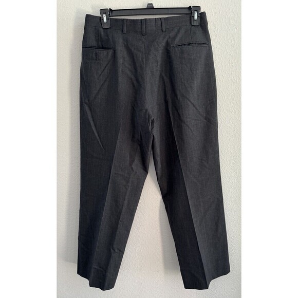 Jos A Bank 100% pure Wool Suit Jacket + Pants Pleated Gray Classic USA MADE - Picture 7 of 16